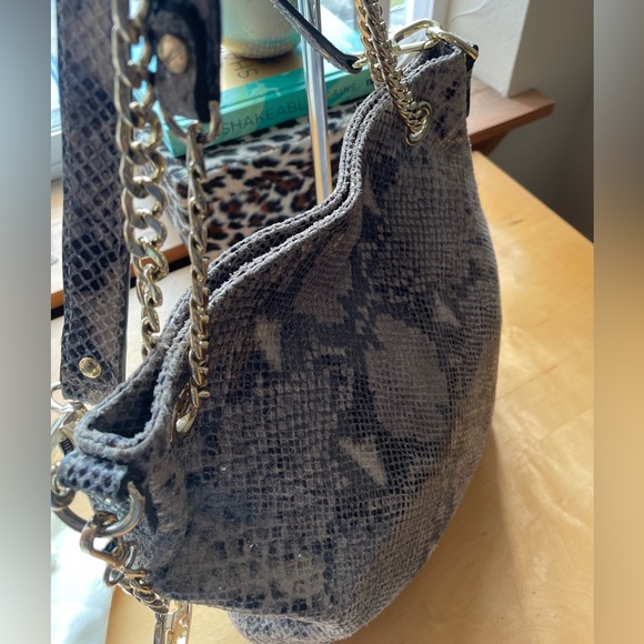 Michael Kors Fulton Shoulder Tote in Python Embossed Leather - Picture 9 of 16